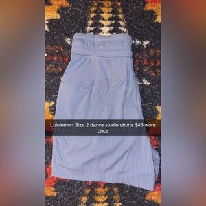 Lululemon dance studio shorts